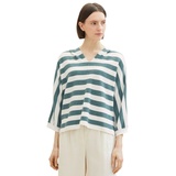 TOM TAILOR Kapuzenpullover Gr. L, green melange knit stripe, , 50535455-L