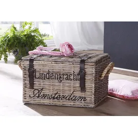 Home Affaire Truhenbank grau 52 x 31 x 41 cm
