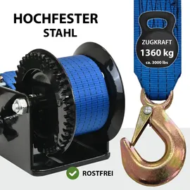 Trutzholm Gurtwinde Polyester 10 m schwarz