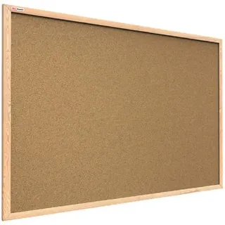 ALLboards Pinnwand mit Naturholzrahmen 100x80cm