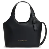 Tommy Hilfiger TH Logo Schultertasche 21 cm schwarz