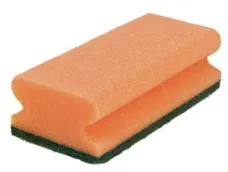 Sito Küchenschwamm Vlies, mit Griff, extra stark 552110/40487 , 1 Packung = 10 Schwämme, orange/grün