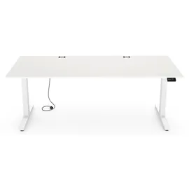 Yaasa Schreibtisch Desk Expert 200 x 80 cm Weiß/Weiß