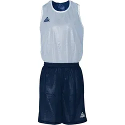 PEAK Basketball-Trikotset IOWA Male dunkelblau|WEISS 2XL