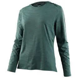 Troy Lee Designs Womens Lilium LS Jersey M - Tiger Jacquard Steel Green