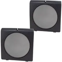 tomzz Audio 2857-015 Lautsprecher Gitter Grill Türtasche kompatibel mit VW Golf 2 II Jetta 2 II schwarz