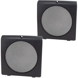 tomzz Audio 2857-015 Lautsprecher Gitter Grill Türtasche kompatibel mit VW Golf 2 II Jetta 2 II schwarz