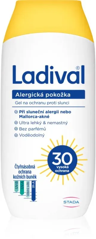 Ladival Allergische Haut schützende Gel-Creme zum Bräunen gegen Sonnenallergie SPF 30 200 ml