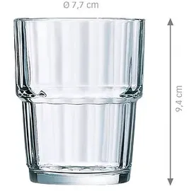 Arcoroc Norvege Wasserglas 0,25 l 6 St.