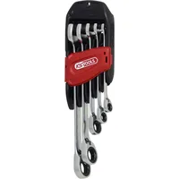 KS Tools GEARplus® RINGSTOP-Ratschenringmaulschlüssel-Satz, abgewinkelt, 5-tlg