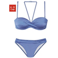 LASCANA Bügel-Bandeau-Bikini Damen hellblau Gr.36 Cup C