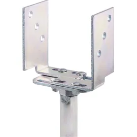 GAH Alberts Zaunpfosten 71-161 mm x 150-190 mm Silber/Stahl
