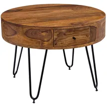 KADIMA DESIGN Braun Sheesham 60 x 44,5 x 60 cm