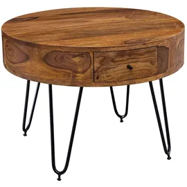 KADIMA DESIGN Braun Sheesham 60 x 44,5 x 60 cm