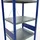 Schulte Lagertechnik Schulte Grundregal Steckregal MULTIplus250 3000 x 750 x 600 mm 7 Fachböden Kreuzstrebe RAL 5010 enzianblau/verzinkt/verzinkt