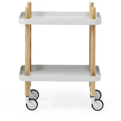 Normann Copenhagen - Block Beistellwagen, Esche / hellgrau