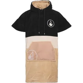 Wave Hawaii Poncho Schwarz XL