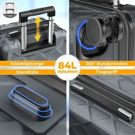 Kesser 4-Rollen 66 cm / 84 l grau