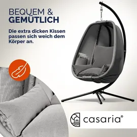 CASARIA Hängesessel XXL Grau