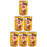 PEDIGREE Adult Dose 6x1200g - Nasses Alleinfuttermittel für ausgewachsene Hunde, mit Huhn in Gelee