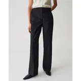 Opus Maiga Linen Wide Hosen Schwarz 42