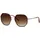 Marc O'Polo Sonnenbrille MARC O'POLO "Modell 508003", Damen, gold, weinrot, leicht glänzend, metallic, Sonnenbrillen Sonnenbrille, Form Hexagon, Logoschriftzug auf Bügel, Kombifassung