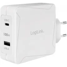 Logilink PA0281 USB Ladegerät 100 W 1x USB-C PD Weiß Innenbereich USB Power Delivery