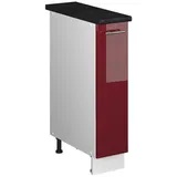 Vicco Apothekerschrank Bordeaux Hochglanz 20 x 82 x 60 cm Rot/Weiß