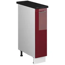 Vicco Apothekerschrank Bordeaux Hochglanz 20 x 82 x 60 cm Rot/Weiß