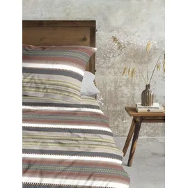 IRISETTE Tokio 8562 Gestreift Grau 135 x 200 cm + 80 x 80 cm