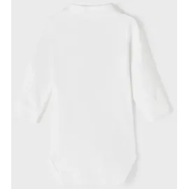 NAME IT Langarmbody NBMHOLGER LS POLO BODY NOOS weiß 62