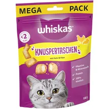 Whiskas 2x 180g Knuspertaschen Megapack Huhn & Käse Whiskas Katzensnack
