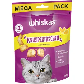 Whiskas 2x 180g Knuspertaschen Megapack Huhn & Käse Whiskas Katzensnack
