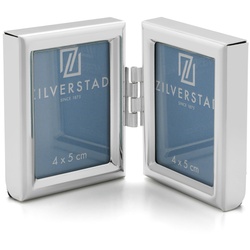 Sweet Memory 2fach 3,5x4,5 cm silber-glanz, Mini-Metallrahmen