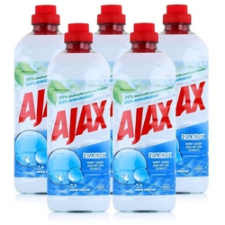 AJAX Ajax Allzweckreiniger Reine Frische 1 Liter – Bodenreiniger (5er Pack) Allzweckreiniger