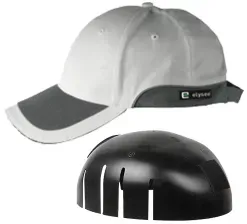 elysee® Cap mit Anstoßkappe GREG, EN 812, weiß 1 Stück, Farbe: weiß