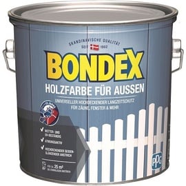 Bondex Holzfarbe für Aussen 2,5 l weiß