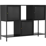 Oviala 120 x 90 x 35 cm Schwarz