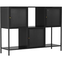 Oviala 120 x 90 x 35 cm Schwarz