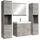Badplaats Montreal XL 2-tlg. Beton Grau