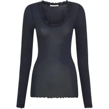 seamless basic Funktionstop SEAMLESS BASIC "Seamless Basic Top Cotton", Damen, Gr. S/M, midnight, Obermaterial: 100% Baumwolle, Tops
