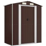 vidaXL Geräteschuppen 1,92 x 1,08 m Dunkelbraun