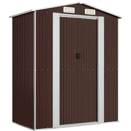 vidaXL Geräteschuppen 1,92 x 1,08 m Dunkelbraun