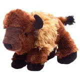 Wild Republic 16267 Hug ́EMS Stofftier Bison, Kuscheltier 18 cm, Multi