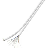 TRU Components Duplex-Netzwerkkabel CAT 6 F/UTP 8 x 2 x 0.196 mm2 Weiß 100 m