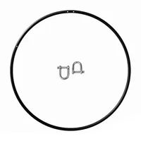 Play Juggling - Aerial Hoop fit für Luftakrobatik und Aerobic - Durchmesser 85 bis 110 cm - Befestigungsarten: Platte, Haken, Gurt, Balken, Decke - Geeignet für Aerobic, Lyra, Yoga, Akrobatik