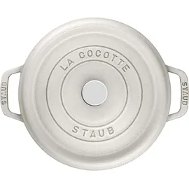 Staub Cocotte 24 cm rund weisser trüffel