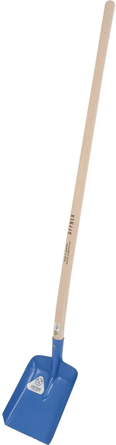 Offner Randschaufel aus Stahlblech mit Stiel Größe 340 x 280 mm