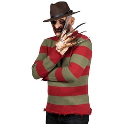 Maskworld Kostüm Freddy Krüger Kostüm Halloween Kostüm, Hochwertige Kostümnachbildung des kultigen Killers rot M
