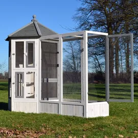 zooprinz Vogelvoliere Luise 180 x 0 x 180 cm Weiß